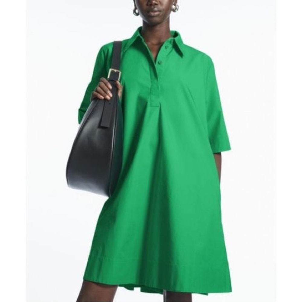 COS 100% Cotton Short Sleeve Dress